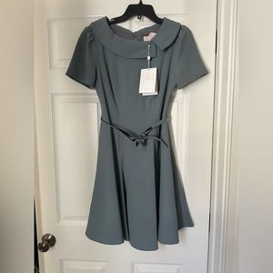 NWT Gal Meets Glam belted circle skirt dress